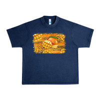 Navy Mango Background Urban Heavy Tee - Jasminsmagicworld