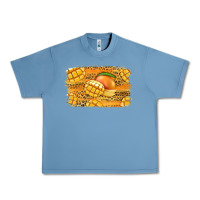 Pebble Blue Mango Background Urban Heavy Tee - Jasminsmagicworld