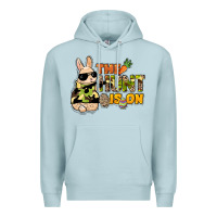 Blue Mist The hunt is on Easter Day Premium Hoodie - HowdyJamesFarm