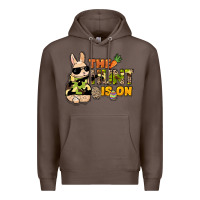 Coffee The hunt is on Easter Day Premium Hoodie - HowdyJamesFarm