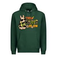 Sports Green The hunt is on Easter Day Premium Hoodie - HowdyJamesFarm
