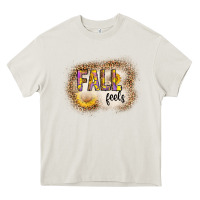 Cream fall feels Heavy Core Tee - CowhideDigitalArt
