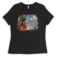 Black hello summer Ladies Tee - SublimationCraftShop