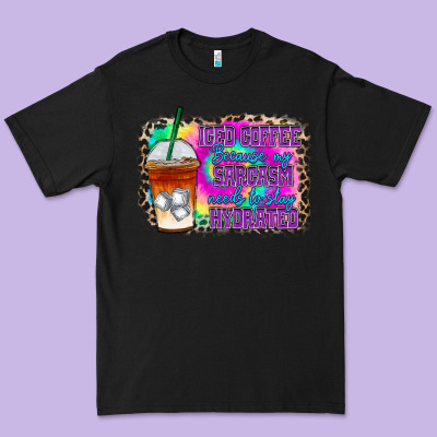 Iced Coffee Sarcasm Premium Tee Designed By Racoondesign