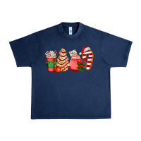 Navy christmas tree cake and coffee cups ado Urban Heavy Tee - AdoDesignShop