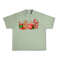 Oil Green christmas tree cake and coffee cups ado Urban Heavy Tee - AdoDesignShop