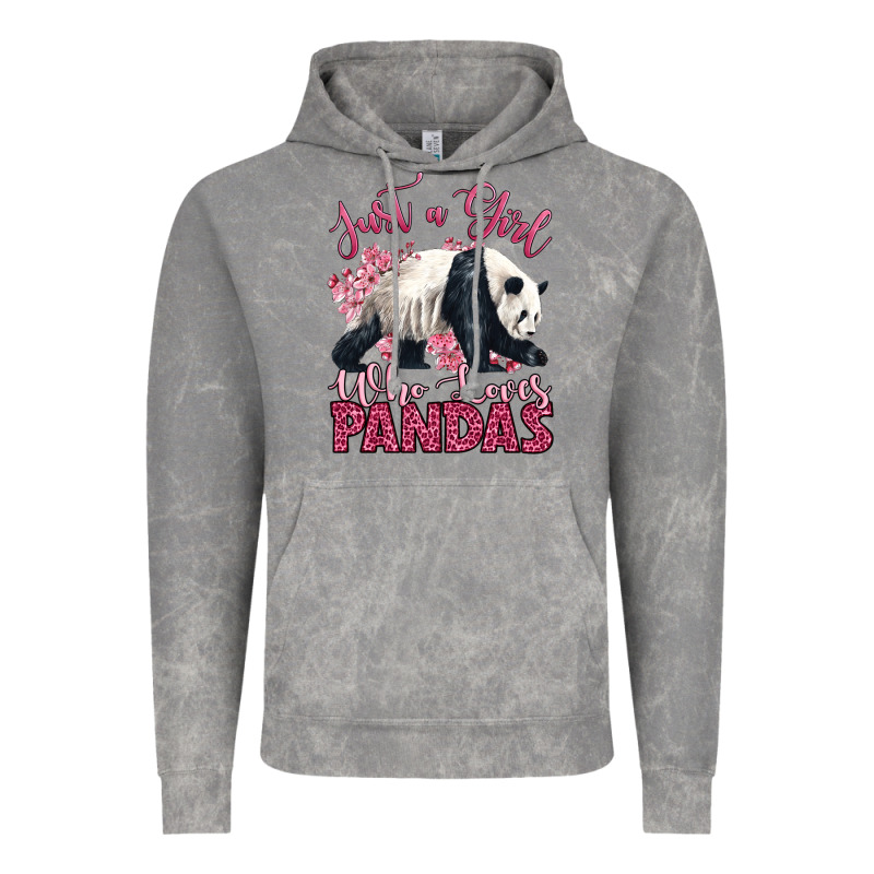 Just A Girl Who Loves Pandas Vintage Hoodie by LillyAllenDesigns | Teevron