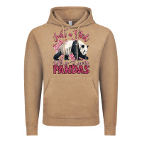 Vintage Coffee just a girl who loves pandas Vintage Hoodie - LillyAllenDesigns