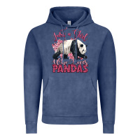 Vintage Denim just a girl who loves pandas Vintage Hoodie - LillyAllenDesigns