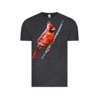 Vintage Black Northern Cardinal Bird Vintage Tee - LillyAllenDesigns