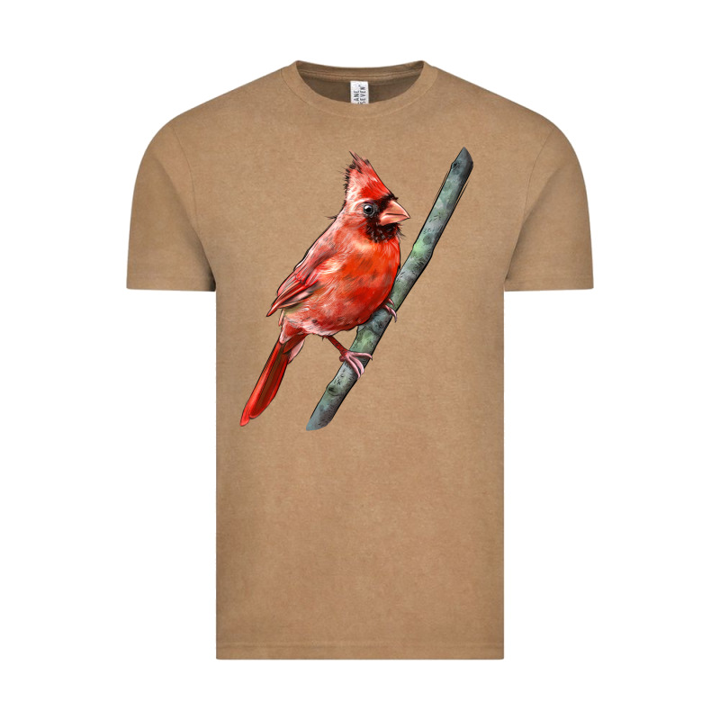 Northern Cardinal Bird Vintage Tee by LillyAllenDesigns | Teevron