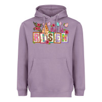 Lavender He is risen Heavyweight Hoodie - NancyCooperArtShop