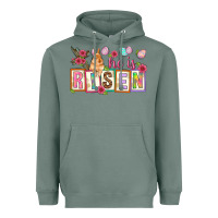 Sage He is risen Heavyweight Hoodie - NancyCooperArtShop