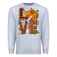 Heather Grey Fall Nurse love Premium Sweatshirt - NancyCooperArtShop