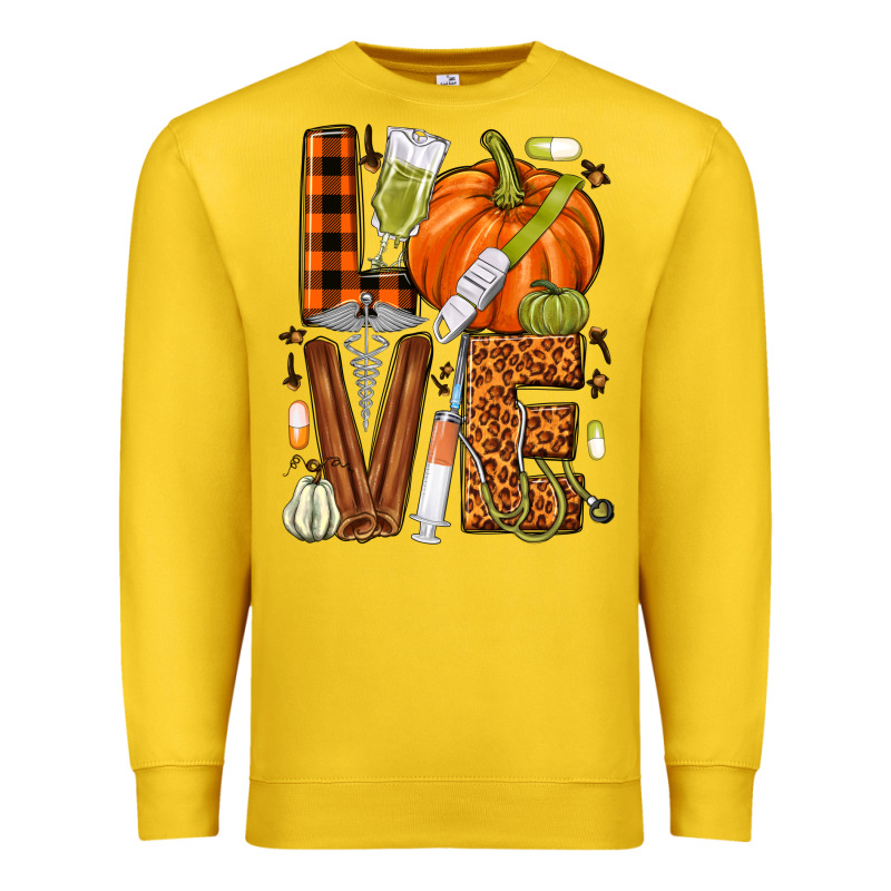 Fall Nurse Love Premium Sweatshirt by NancyCooperArtShop | Teevron