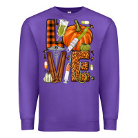 Purple Fall Nurse love Premium Sweatshirt - NancyCooperArtShop
