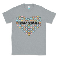 Heather Grey 100 days of school Classic Tee - MaliasSmallBusiness
