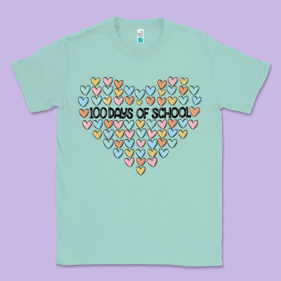 100 Days Of School Classic Tee Designed By Maliassmallbusiness