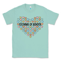 Seafoam 100 days of school Classic Tee - MaliasSmallBusiness