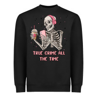 Black true crime all the time Heavyweight Sweatshirt - MaliasSmallBusiness