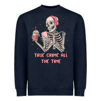 Navy true crime all the time Heavyweight Sweatshirt - MaliasSmallBusiness
