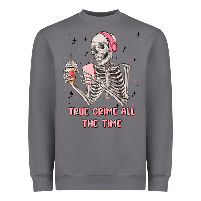 True Crime All The Time Heavyweight Sweatshirt by MaliasSmallBusiness | Teevron