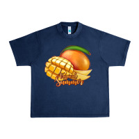 Navy Mango Tropical Summer Urban Heavy Tee - Jasminsmagicworld