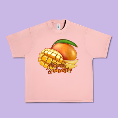 Mango Tropical Summer Urban Heavy Tee Designed By Jasminsmagicworld