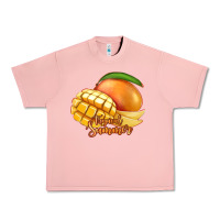 Salmon Mango Tropical Summer Urban Heavy Tee - Jasminsmagicworld