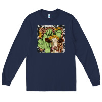 Navy cactus hereford coaster Long Sleeve Tee - JahusDesignShop