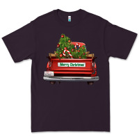 Plum Christmas trees truck Premium Tee - FaDigitalArtStudio