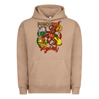 Pigment Burro Pinch peel eat repeat crawfish Urban Hoodie - FaDigitalArtStudio