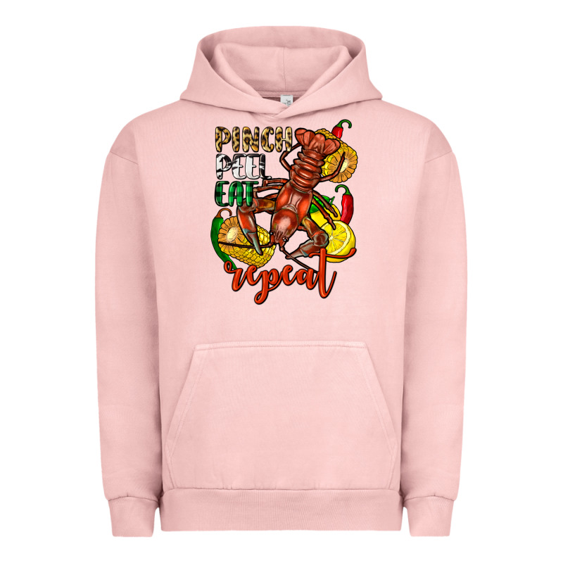 Pinch Peel Eat Repeat Crawfish Urban Hoodie by FaDigitalArtStudio | Teevron
