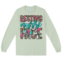 Matcha resting nurse face Long Sleeve Tee - NancyCooperArtShop