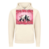 Vintage Artic Panda With Sakura Blooms Vintage Hoodie - LillyAllenDesigns