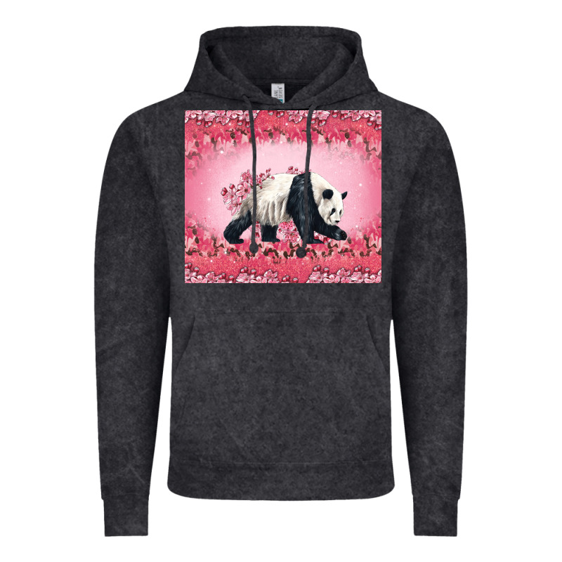 Panda With Sakura Blooms Vintage Hoodie by LillyAllenDesigns | Teevron
