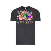 Happy Easter Coffee Cups With Bunny Vintage Tee | Teevron