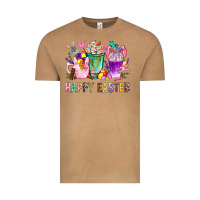 Vintage Camel Happy Easter coffee cups with Bunny Vintage Tee - NancyCooperArtShop