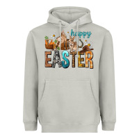 Moon Dust Happy Easter with Cowboy Heavyweight Hoodie - NancyCooperArtShop