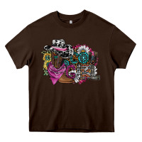 Chocolate Brown cowgirl2 Heavy Core Tee - SublimationCraftShop