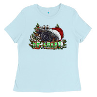 Baby Blue oh,snap! Ladies Tee - CowhideDigitalArt