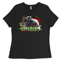 Black oh,snap! Ladies Tee - CowhideDigitalArt