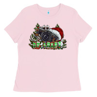 Bubblegum Pink oh,snap! Ladies Tee - CowhideDigitalArt