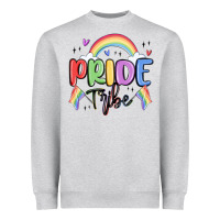 Heather Grey pride tribe Heavyweight Sweatshirt - MaliasSmallBusiness