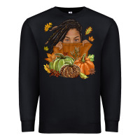 Black Fall with black girl Premium Sweatshirt - NancyCooperArtShop