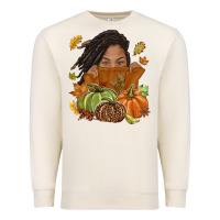 Sandshell Fall with black girl Premium Sweatshirt - NancyCooperArtShop