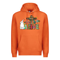 Carrot He is alive Easter Day Premium Hoodie - HowdyJamesFarm