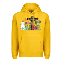 Lemon He is alive Easter Day Premium Hoodie - HowdyJamesFarm