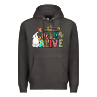 Smoke He is alive Easter Day Premium Hoodie - HowdyJamesFarm