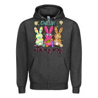 Charcoal Heather chillin' with my peeps Zipper Hoodie - Artiststas